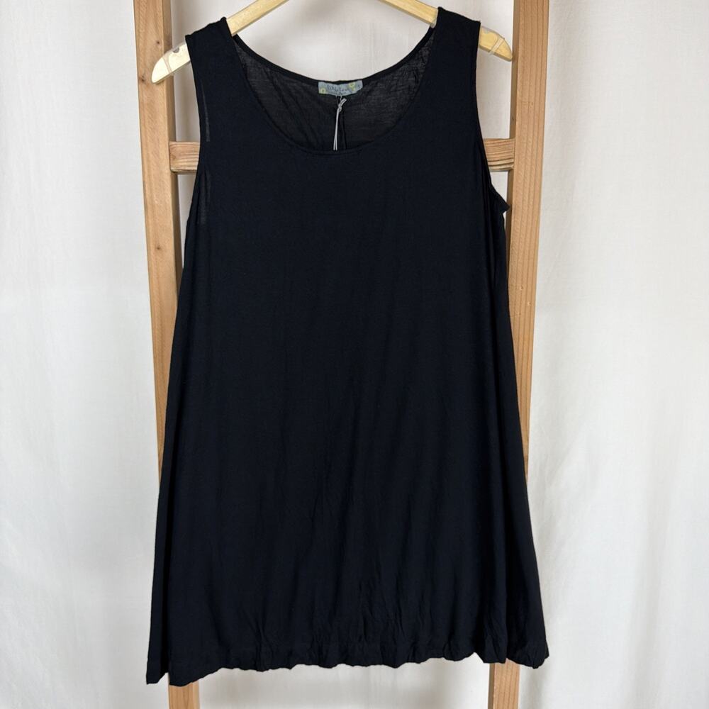 NWT Chalet C61199 "Liz" Black Long Tank / Short Dress SMALL #0760 USA